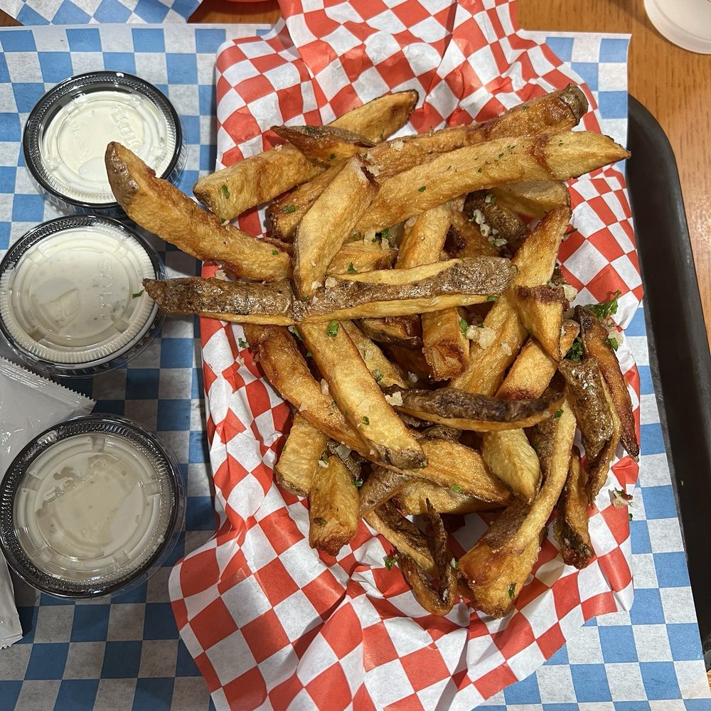The Fix Falafel - Garlic fries with vegan ranch - Falafel Near Me - Reno, Nevada The Fix Falafel - Garlic fries with vegan ranch - Falafel Near Me - Reno, Nevada