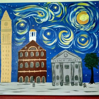 Muse Paintbar - Starry Boston @ Muse Foxboro - Party & Event Planning Near Me - Foxborough, Massachusetts