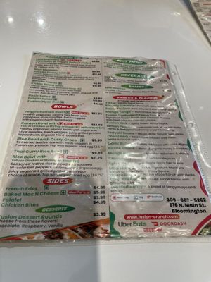 Menu photo 2 Fusion Crunch Bloomington, IL