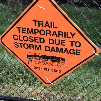 Centennial Trail - As could be seen near the creek with several trees that were down from past storms & areas the trail was semi washed away (paved areas) - Hiking Near Me - Pleasanton, California Centennial Trail - As could be seen near the creek with several trees that were down from past storms & areas the trail was semi washed away (paved areas) - Hiking Near Me - Pleasanton, California