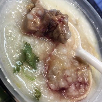 Corner 28 - The Roast - Bloody chicken congee.. disgusting!!!!!!! - Chinese Near Me - Brooklyn, New York