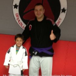 Crossover Brazilian Jiu Jitsu Academy - When he started @ 5, before stopping at 8