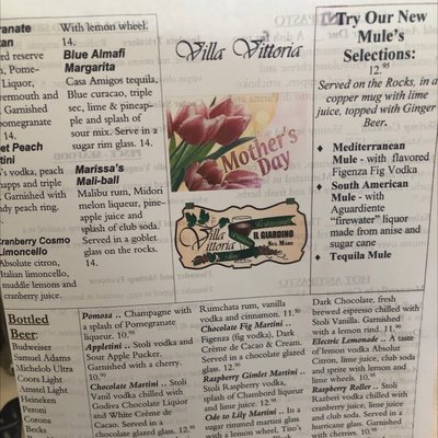 Menu photo 1 Villa Vittoria Brick, NJ