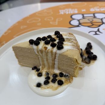 Mango Mango Dessert - S6 Brown Sugar Bubble Mille Crepe Cake (Slice) - Desserts Near Me - Henderson, Nevada Mango Mango Dessert - S6 Brown Sugar Bubble Mille Crepe Cake (Slice) - Desserts Near Me - Henderson, Nevada
