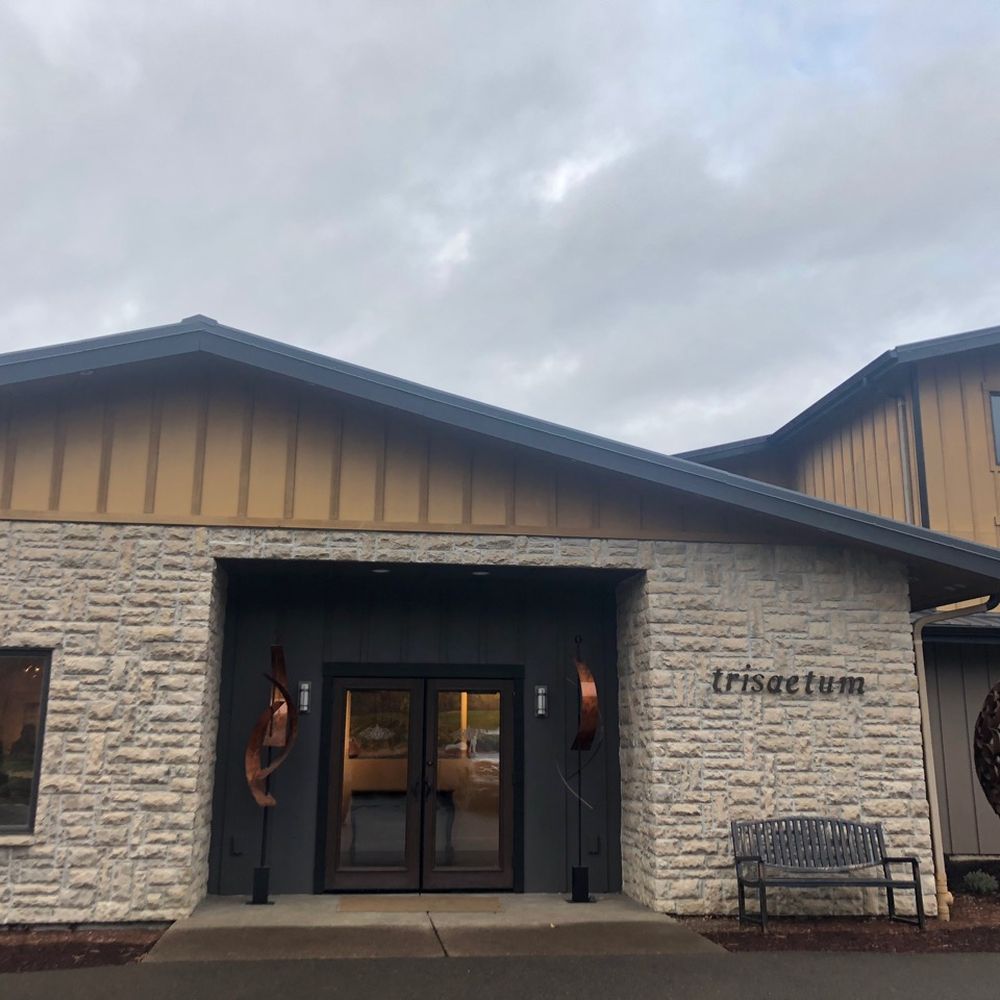 Trisaetum Winery - Front entry - Wineries Near Me - Newberg, Oregon Trisaetum Winery - Front entry - Wineries Near Me - Newberg, Oregon