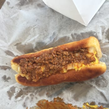P.B.'s Takeout - Now that there is a classic Southern Chili Dog - no pretzel roll, no foo foo toppings, no sweet potato fries - mustard, chili, & onions. - Hot Dogs Near Me - Winston Salem, North Carolina P.B.'s Takeout - Now that there is a classic Southern Chili Dog - no pretzel roll, no foo foo toppings, no sweet potato fries - mustard, chili, & onions. - Hot Dogs Near Me - Winston Salem, North Carolina