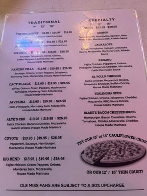 Menu photo 4 Long Draw Pizza Terlingua, TX Menu photo 4 Long Draw Pizza Terlingua, TX
