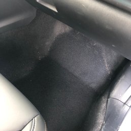 this is what under my floor mat looked like after i vacuumed... my car is a 2023 and i've had no issues at other car washes