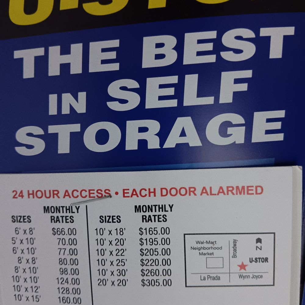 U-Stor - Broadway - Starts at $66... - Self Storage Near Me - Garland, Texas