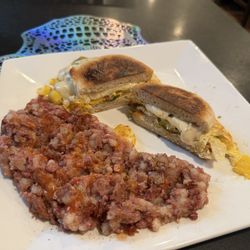 B & B Cafe And Grill - Tucker breakfast sandwich with corned  beef hash
