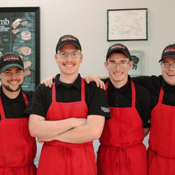 Emery's Meat & Produce Brewer - Four brothers in uniforms.