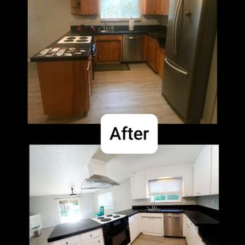 American Dream Painters - Before & After Cabinets - Painters Near Me American Dream Painters - Before & After Cabinets - Painters Near Me