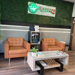 RESULTS Personal Training - Our comfy lounge area for you after a challenging session.