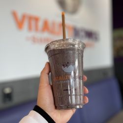 Vitality Bowls - Matcha Madness without Matcha. Added Blueberries.