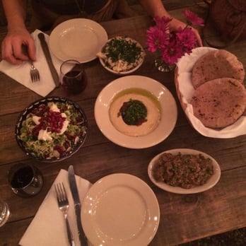 Levantine - Brussels sprout salad, eggplant, & cauliflower sides. - Mediterranean Near Me - Brooklyn, New York Levantine - Brussels sprout salad, eggplant, & cauliflower sides. - Mediterranean Near Me - Brooklyn, New York