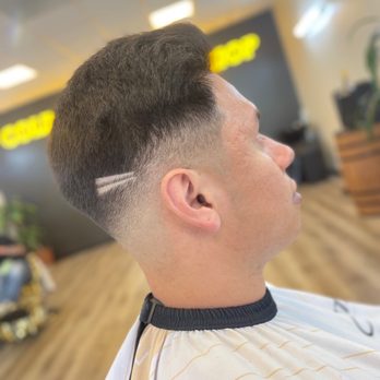 Cold Cuts Barbershop - Mid skin fade w/ simple design by Nico - Barbers Near Me - Glendora, California Cold Cuts Barbershop - Mid skin fade w/ simple design by Nico - Barbers Near Me - Glendora, California