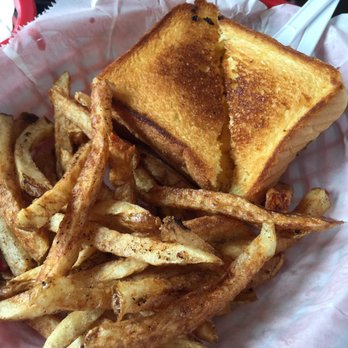 Buckeye Express Diner - Grilled Cheese and Fries - cheese not completely melted, fries double dipped - American Near Me - Bellville, Ohio