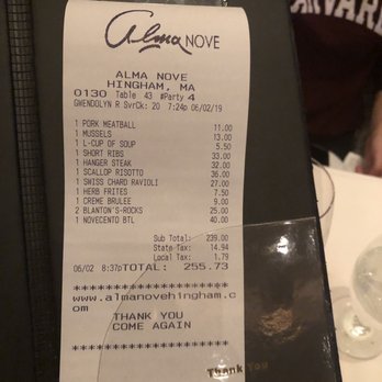 Alma Nove - Worth every penny - Italian Near Me - Hingham, Massachusetts