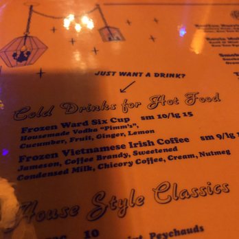 Bon Ton - Cold Drinks menu 3/9/19 - Cajun/Creole Near Me - Atlanta, Georgia