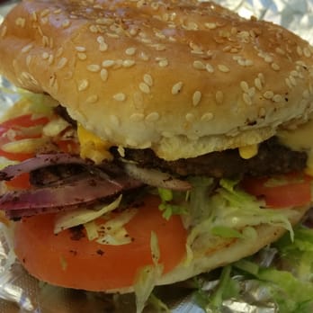Sam's Cuisine - The cheeseburger. DELICIOUS!!!! you can also get this as a double cheeseburger. - Mediterranean Near Me - Davis, California