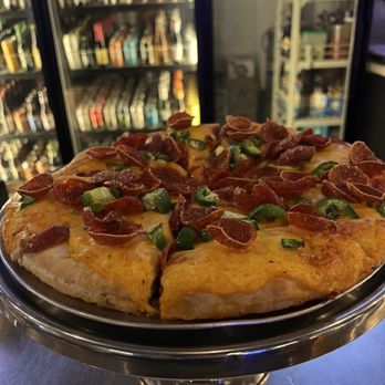 Press Pub On 5th - Grandview - Original pizza with pepperoni and jalapenos. - New American Near Me - Columbus, Ohio Press Pub On 5th - Grandview - Original pizza with pepperoni and jalapenos. - New American Near Me - Columbus, Ohio
