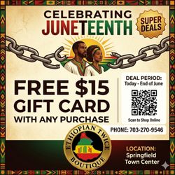 Happy Juneteenth with free gift card