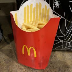 McDonald's - Fries look like they were half way eaten. This is a large fry and a big Mac ....or at least that's what they said!