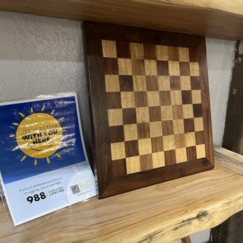Fresh Start Market & Espresso - Beautiful handcrafted chess / checkerboard - Coffee & Tea Near Me - Salem, Oregon