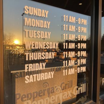 PepperJax Grill - Posted hours on the window 29 Feb 24. - Cheesesteaks Near Me - Omaha, Nebraska PepperJax Grill - Posted hours on the window 29 Feb 24. - Cheesesteaks Near Me - Omaha, Nebraska