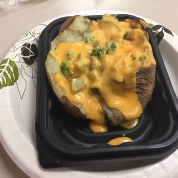 Wendy's - Baked potato with broccoli and cheese - Fast Food Near Me - East Meadow, New York Wendy's - Baked potato with broccoli and cheese - Fast Food Near Me - East Meadow, New York