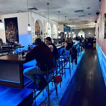 Mazevo Mediterranean Eatery - Bar area, we sat up front - Mediterranean Near Me - Denver, Colorado