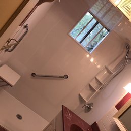 Beautiful walk in shower ! Thank you Bath Fitters of Colonie, NY. Beautiful walk in shower ! Thank you Bath Fitters of Colonie, NY.