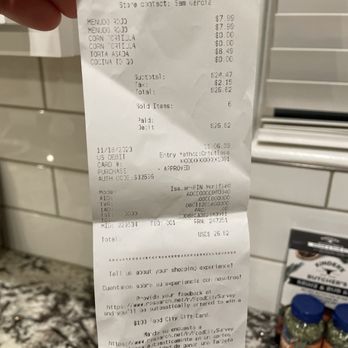 Food City - The receipt - Grocery Near Me - Avondale, Arizona Food City - The receipt - Grocery Near Me - Avondale, Arizona