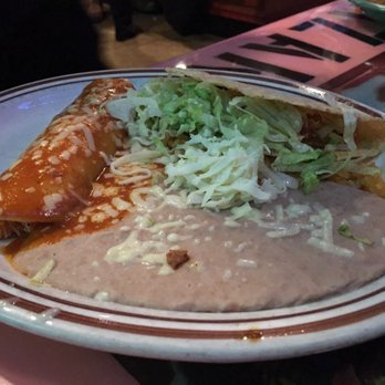 Mi Zarape Mexican Restaurant - 'Chilada/taco plate. - Mexican Near Me - Saline, Michigan