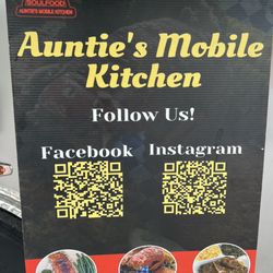 Auntie’s Mobile Kitchen - Social QR codes
