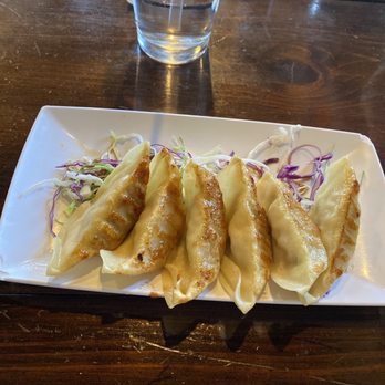 E Sushi Japanese Restaurant - Gyoza appetizer. - Japanese Near Me - Columbus, Indiana E Sushi Japanese Restaurant - Gyoza appetizer. - Japanese Near Me - Columbus, Indiana