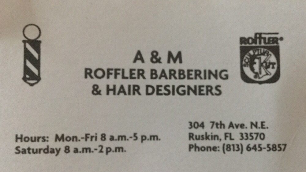 A & M Roffler Barbering & Hair Designers Logo