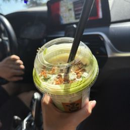 Banana pudding matcha