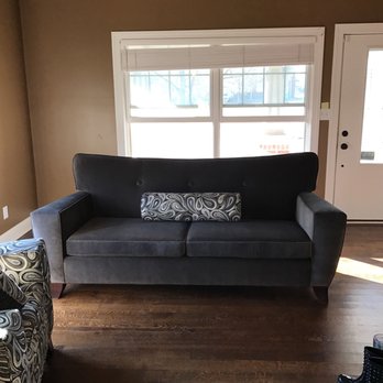 Fishers Custom Upholstery - Couch that was redone!!!!  Absolutely beautiful!! - Furniture Reupholstery Near Me - Fishers, Indiana