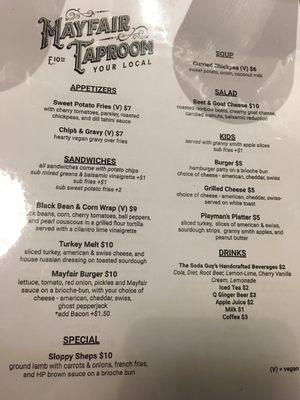 Menu photo 8 Mayfair Taproom Indianapolis, IN