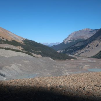 Columbia Icefield Glacier & Centre - The barren scene at the end of this glacier. - Visitor Centers Near Me - Jasper, Alberta