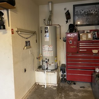100% Plumbing - New hot water heater after the old one flooded my garage - Plumbing Near Me - Glendale, Arizona 100% Plumbing - New hot water heater after the old one flooded my garage - Plumbing Near Me - Glendale, Arizona