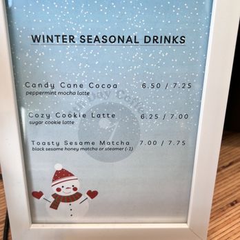 7th Day Coffee - Menu: Winter 2023 seasonal - Coffee & Tea Near Me - Richardson, Texas