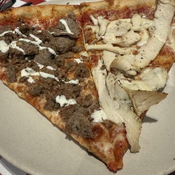 Boardwalk Pizza - Sausage and chicken slices - Pizza Near Me - Winter Park, Florida