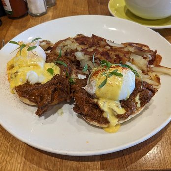 Poached Kitchen - Short rib Benedict - Breakfast & Brunch Near Me - Irvine, California Poached Kitchen - Short rib Benedict - Breakfast & Brunch Near Me - Irvine, California