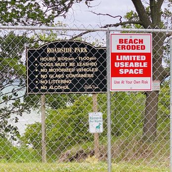 Roadside Park Beach Access - Michigan's Western Coast... falling into the lake... - Beaches Near Me - Coloma, Michigan