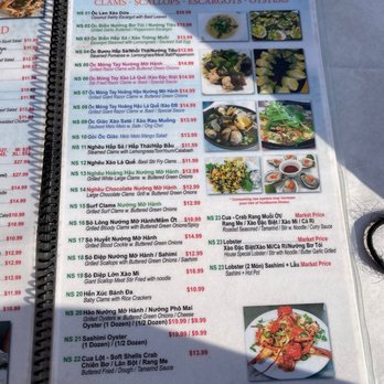 Bien Hen Restaurant - Menu 2 - Seafood Near Me - Westminster, California