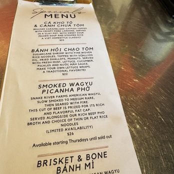 Shank & Bone - Specials - Vietnamese Near Me - San Diego, California Shank & Bone - Specials - Vietnamese Near Me - San Diego, California