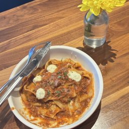 Bolognese Pasta (House Specialty) with ricotta, to say the least, mid. The noodles were soggy and falling apart. Bolognese Pasta (House Specialty) with ricotta, to say the least, mid. The noodles were soggy and falling apart.