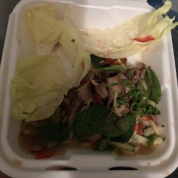 Spice It Up! - Beef salad ordered for take-out. - Thai Near Me - Stockton, California Spice It Up! - Beef salad ordered for take-out. - Thai Near Me - Stockton, California